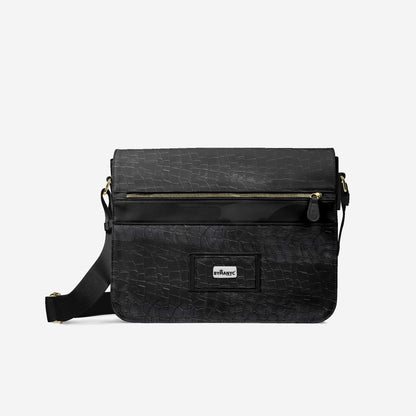 Vegan Luxe City Messenger Bag 16” | BYMANYC ® New York Milano Street Edge-0