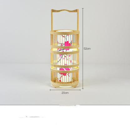 Store Bed and Breakfast Bedroom Bamboo Floor Lamp
