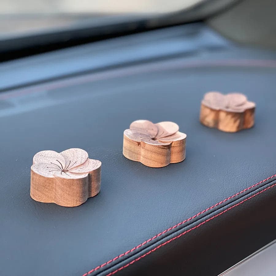 Peach Blossom - Wooden Essential Oil Diffuser for Car-4