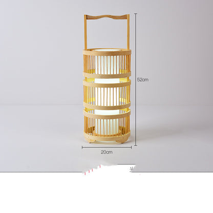 Store Bed and Breakfast Bedroom Bamboo Floor Lamp