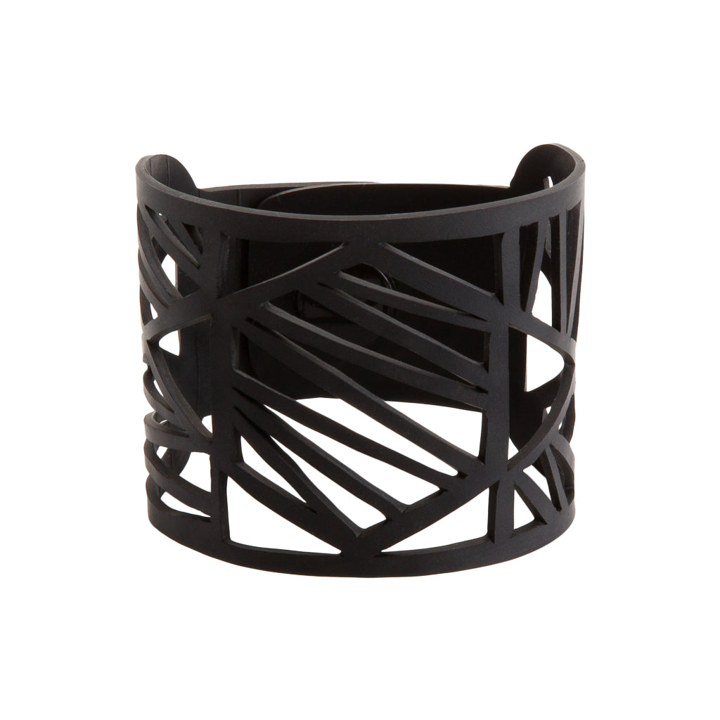Paguro Upcycle Honeycomb Recycled Rubber Bracelet Eco Cuff-1