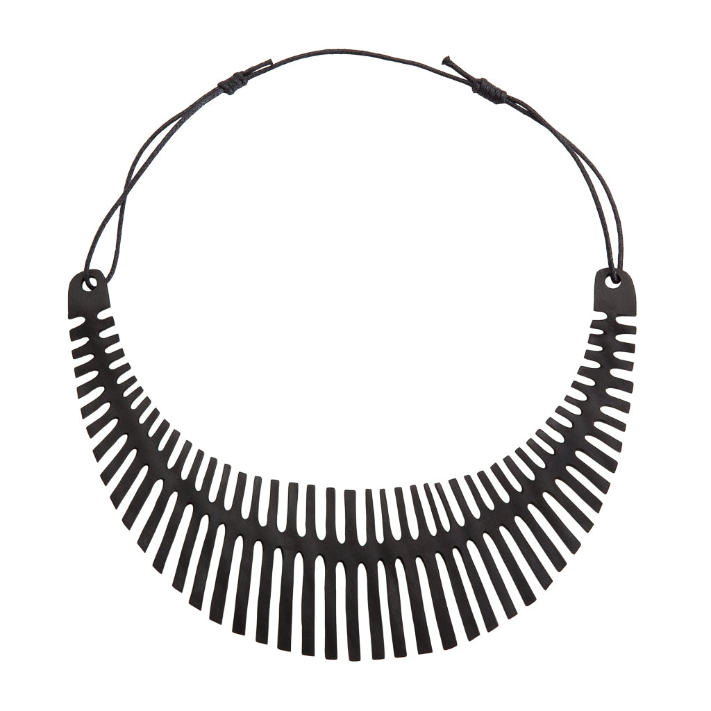 Fishbone Inner Tube Necklace-5