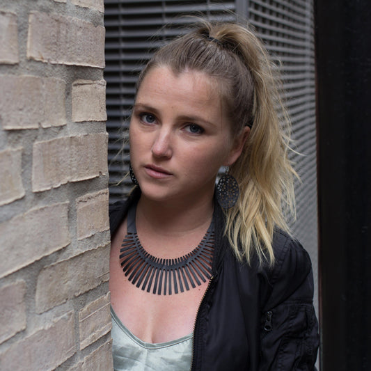 Fishbone Inner Tube Necklace-0