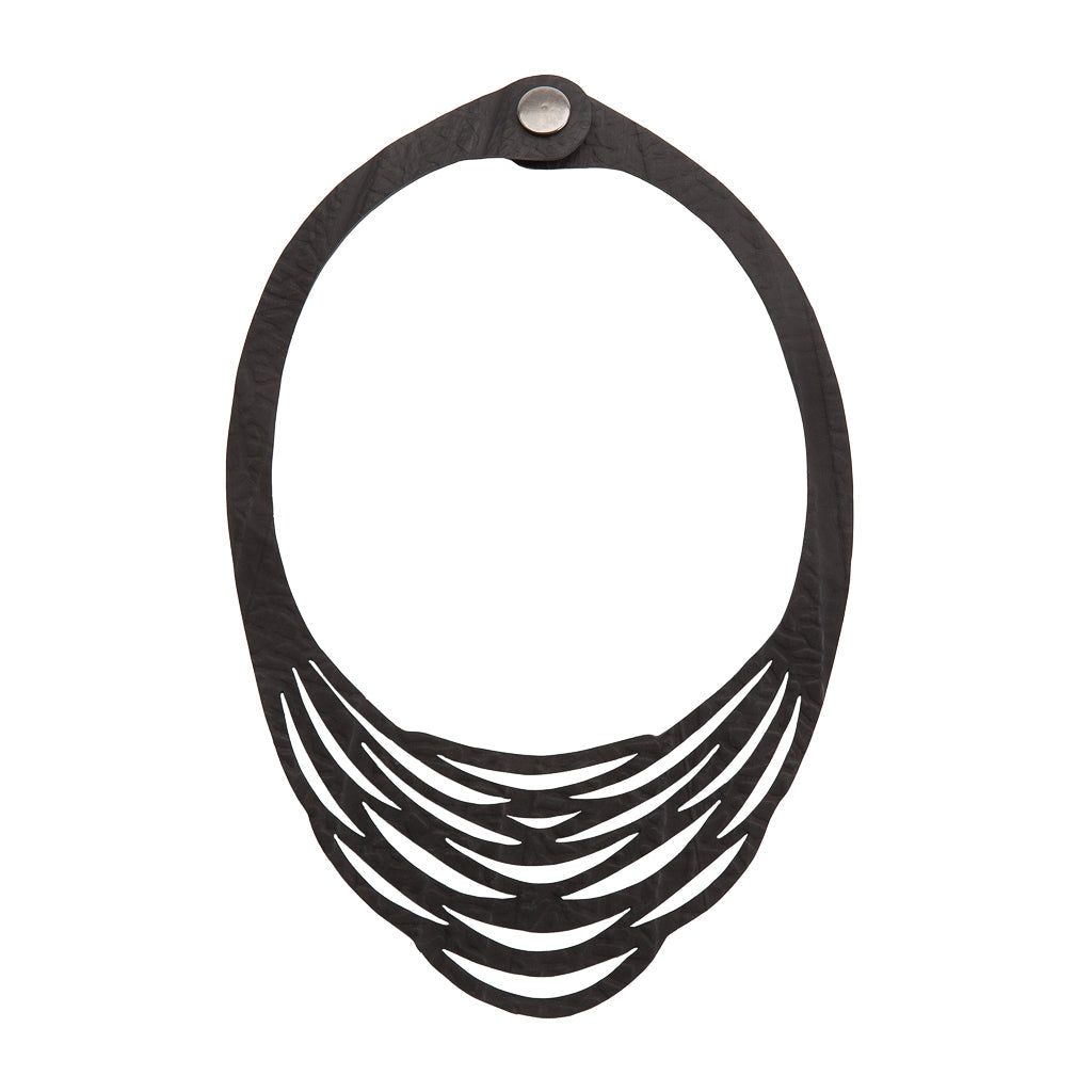 Autumn Vegan Statement Necklace for Women - Paguro Upcycle-1